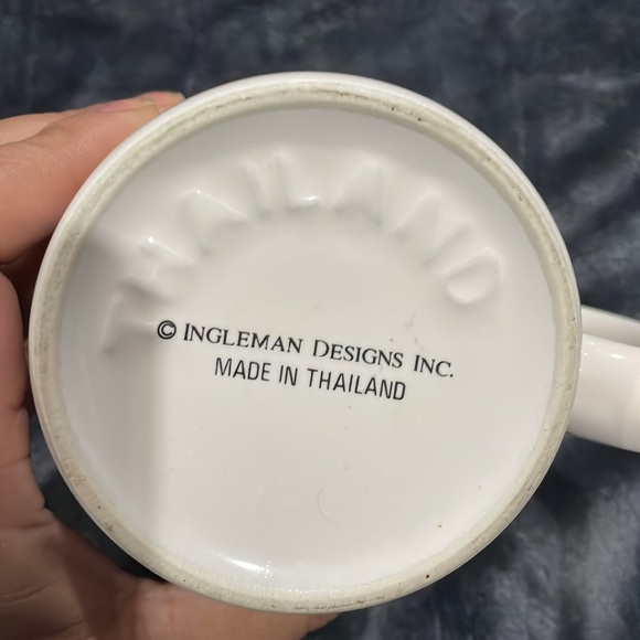 Ingleman Designs Plaid patchwork Rooster Image Mug - Picture 11 of 14